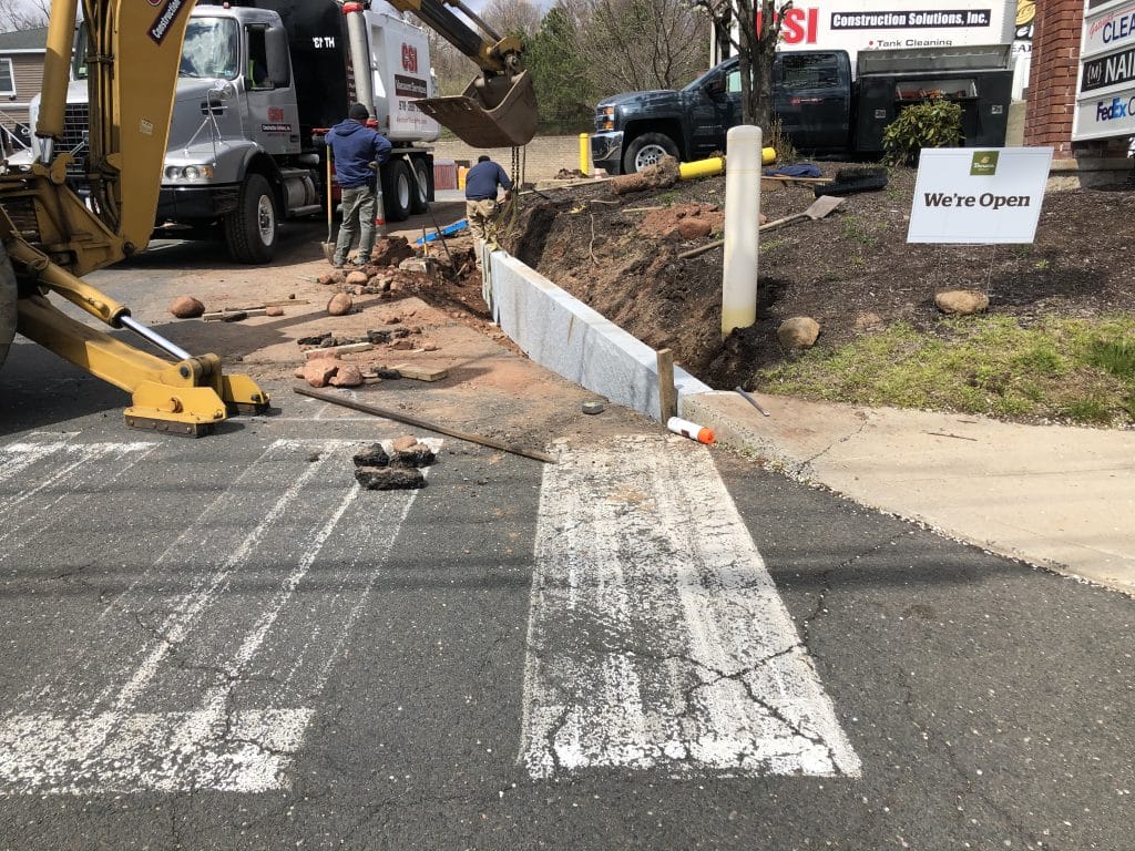 construction solutions inc curb replacement retail center Manchester CT