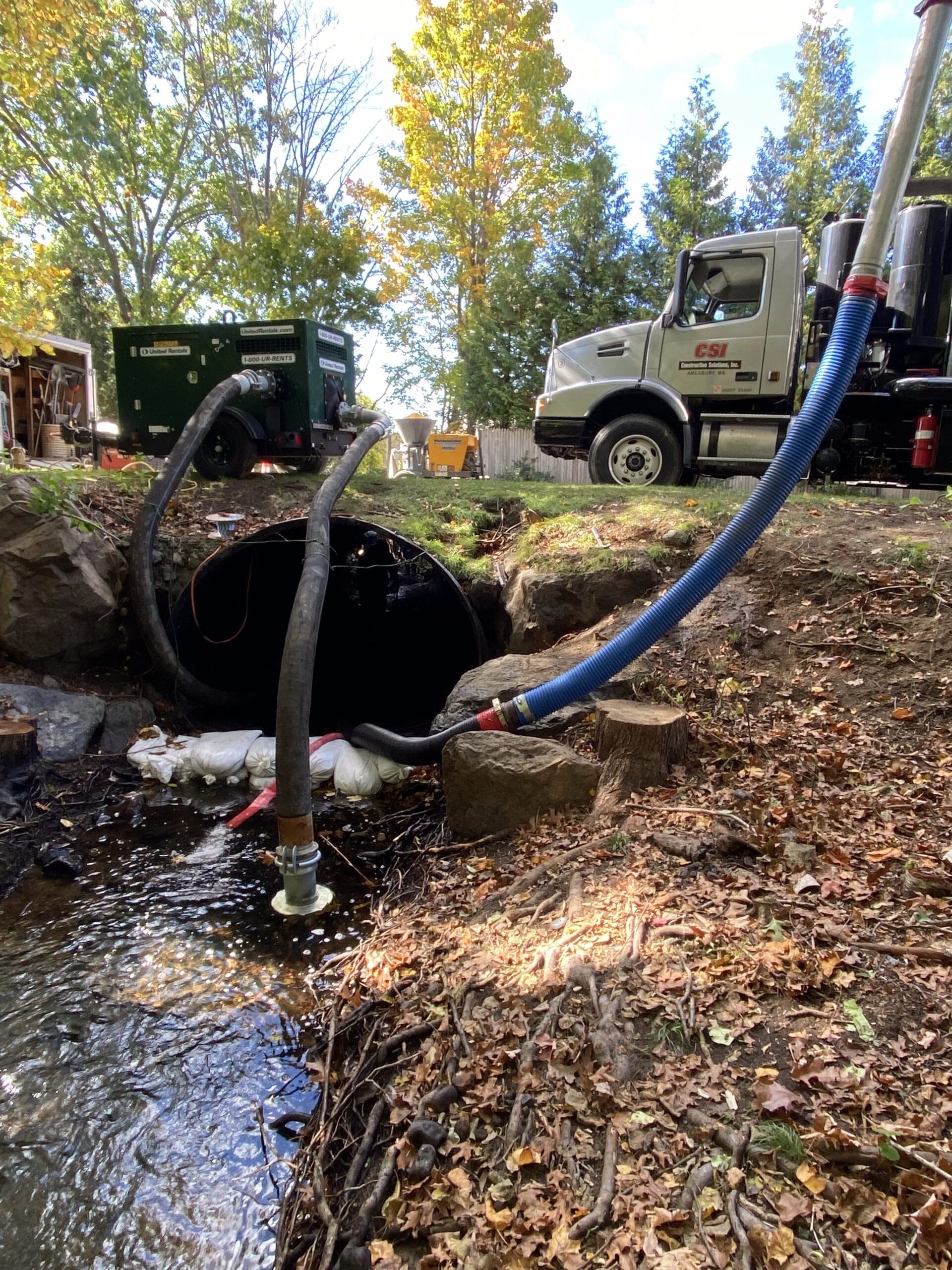 Drainage cleaning for stormwater management