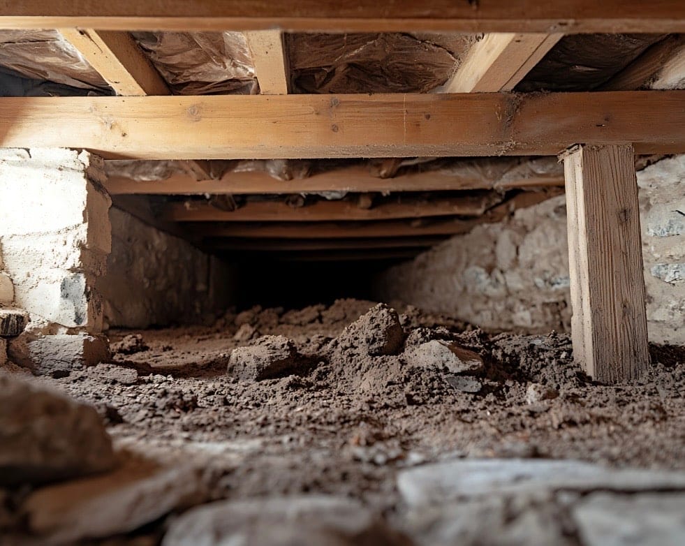 dirt floor crawl space