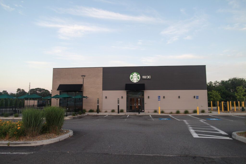 Starbucks Danvers MA, Construction solutions inc property managers