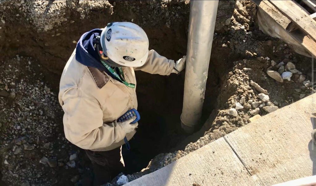 vacuum excavation for utility repair in NH