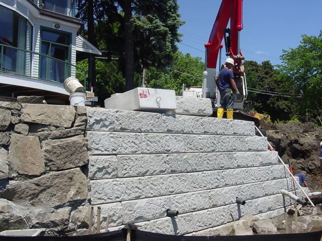 sea wall section replacement 