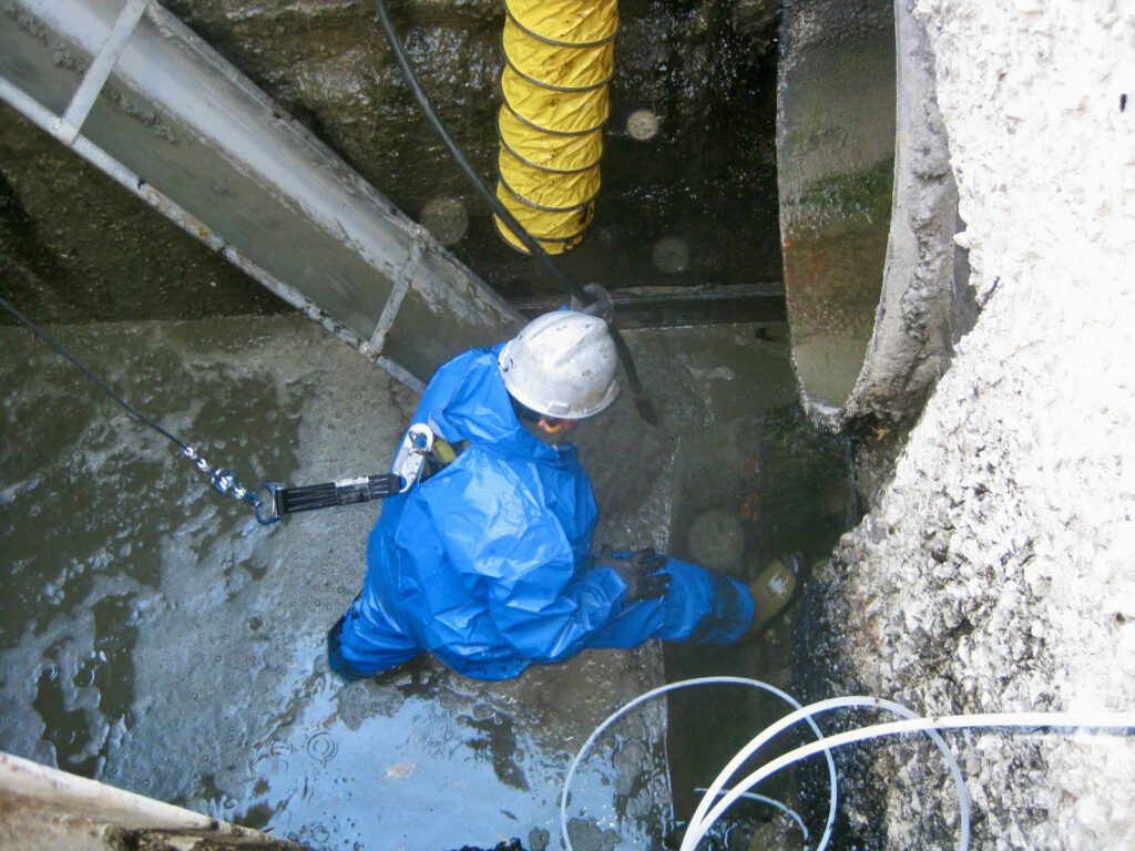 confined space entry for environmental remediation project in eastern ma