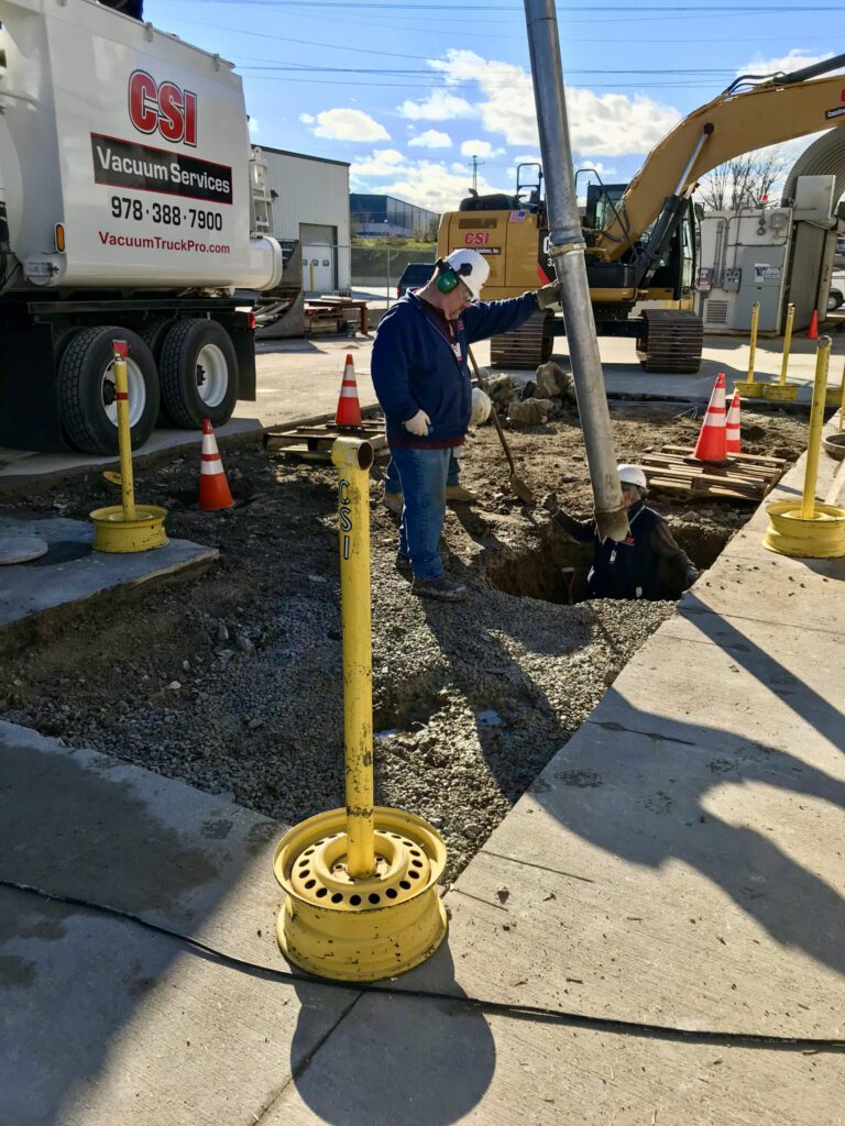 vacuum excavation for utility repair 