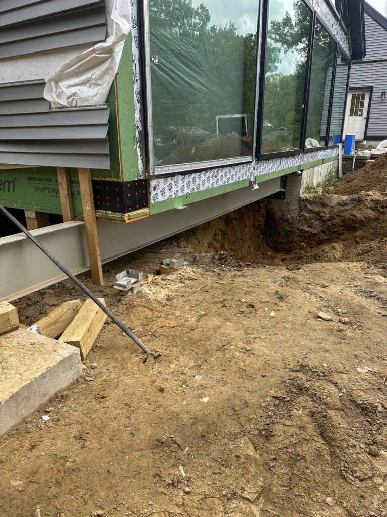 foundation underpin for new support pillars
