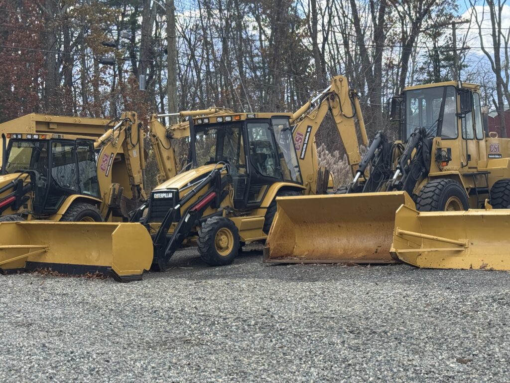 some of CSI excavation equipment, shows 4 loaders