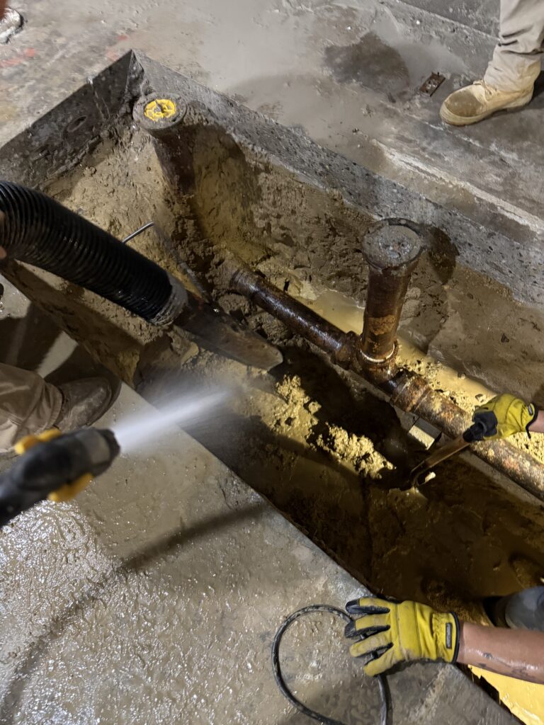 utility trenching and exposure
